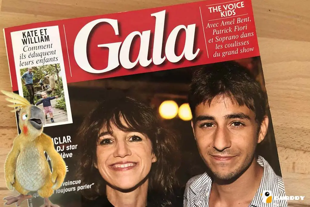 The Burddy photobooth in the french magazine GALA