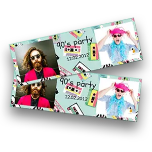 Met de Burddy fotobooth kan je een horizontaal strookformaat afdrukken