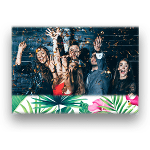 The photo terminal allows printing in landscape format.