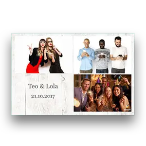 The photo terminal allows the printing of 3 photos in landscape format.