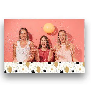Pas uw fotolijsten aan voor een verjaardag photobooth animatie